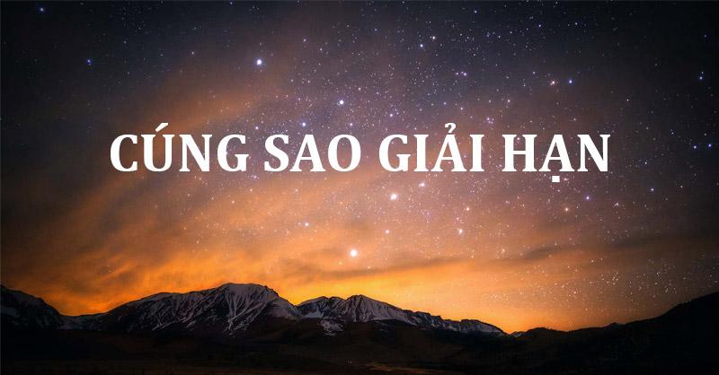 Cúng Sao Giải Hạn