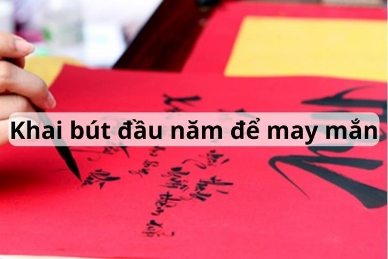 Chuẩn bị khai bút đầu năm