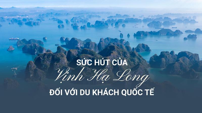 Điểm đến hấp dẫn tại Quảng Ninh: Hình ảnh Vịnh Hạ Long với những hòn đảo đá vôi hùng vĩ.