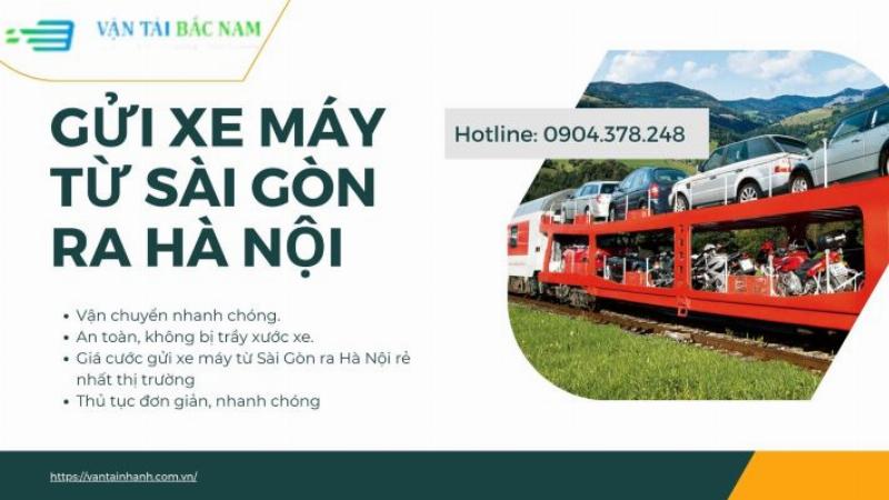 Quá trình gửi xe máy Saigon - Hà Nội