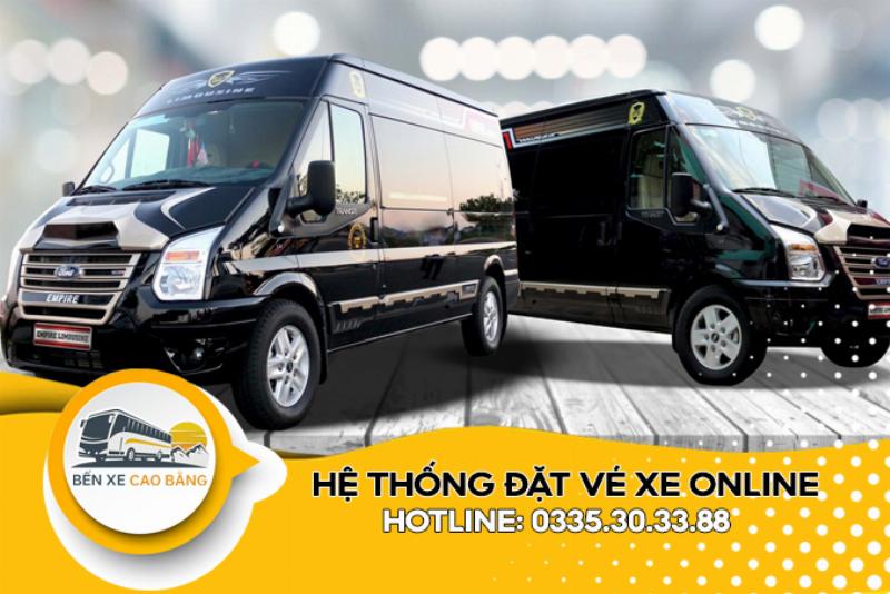 Nội thất limousine sang trọng Hanoi Cao Bang sang trọng