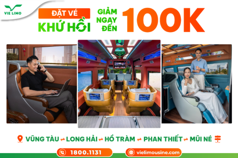 Nội thất xe Limousine Vũng Tàu đi Sài Gòn