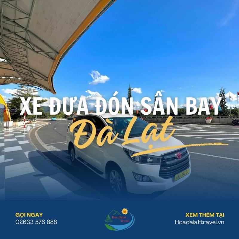 Xe sân bay Dalat chào đón khách