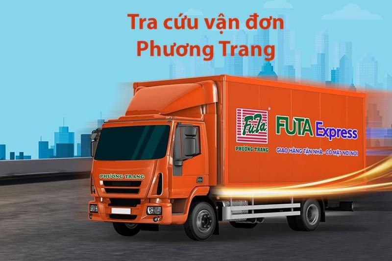 Giao diện website Phương Trang FUTA Express và vị trí nhập mã vận đơn để tra cứu đơn hàng